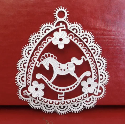 Rudolph Pinecone Ornaments