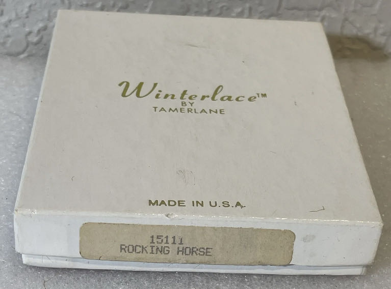 Winterlace Rocking Horse  ornament collectible - Main Image 2