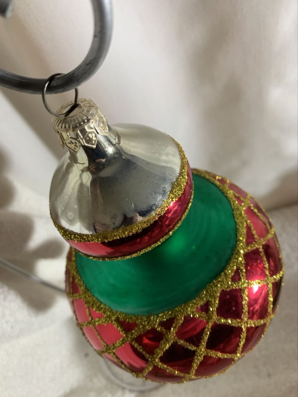 Jumbo Spintops, Red & Green  (Drop Christmas Tree Ornament) ornament collectible - Main Image 2