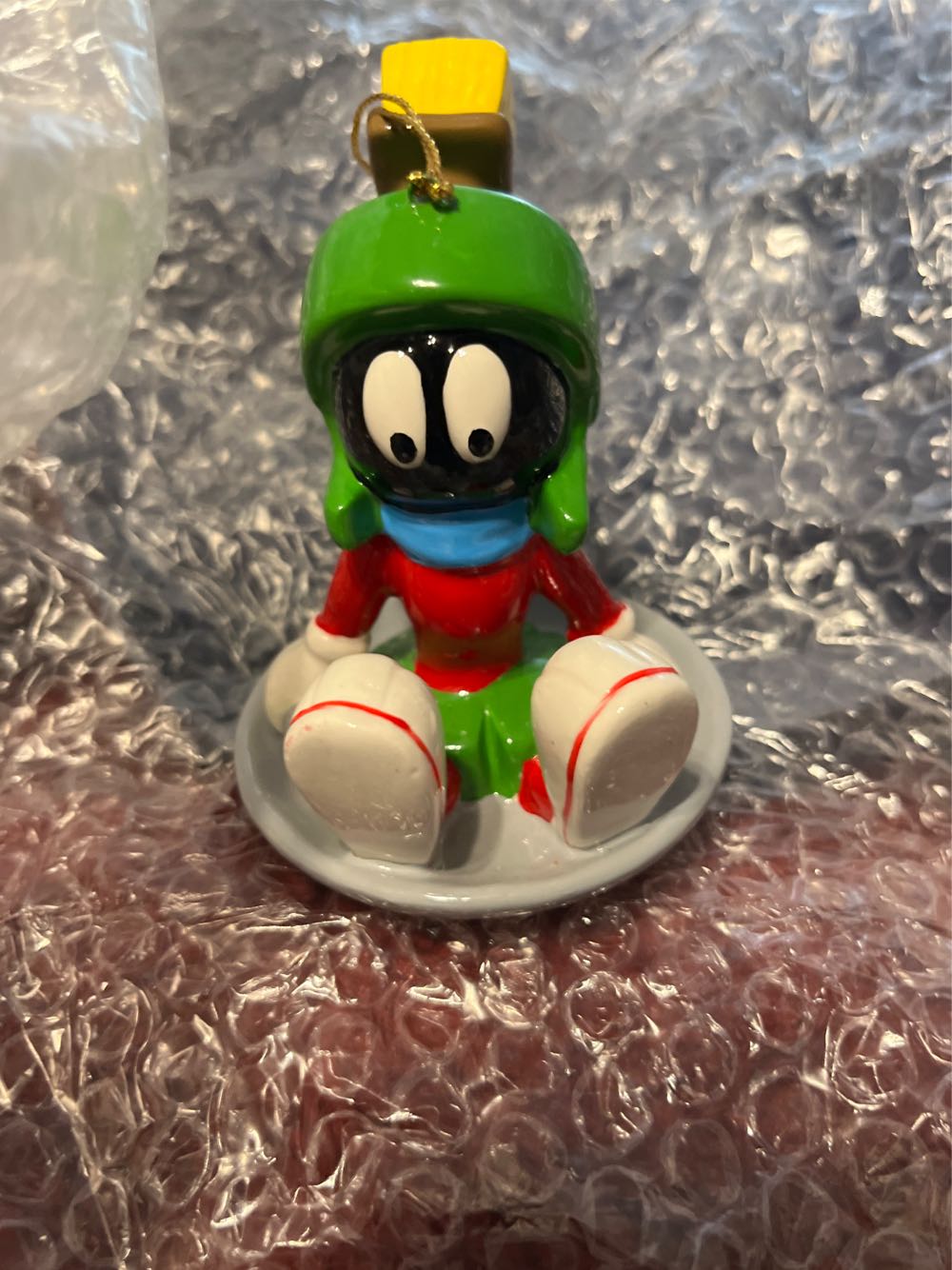 Marvin The Martian On Sled  (Looney Tunes) ornament collectible - Main Image 1