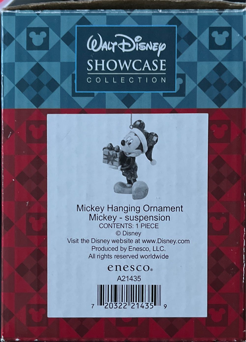 Disney Traditions Mickey Hanging Ornament | Amazon Price Tracker ... - Disney Showcase Collection ornament collectible [Barcode 720322214359] - Main Image 2