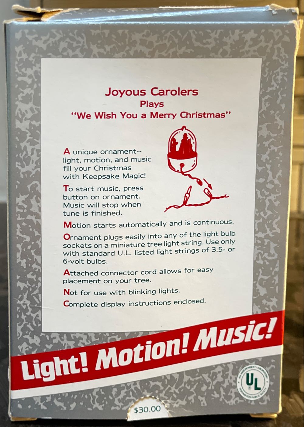 Joyous Carolers  (Magic Sound) ornament collectible - Main Image 2