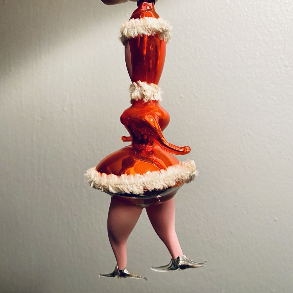 Skating - Red Vintage 1960’s  ornament collectible - Main Image 3