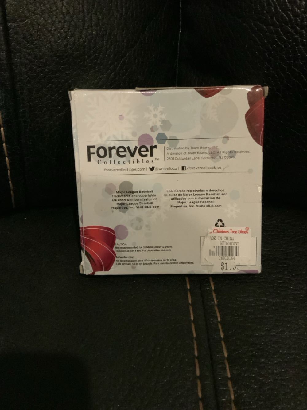 New England Patriots - Metal Holiday Ornament - Metal Holiday Ornament (New England Patriots) ornament collectible [Barcode 000016019164] - Main Image 3