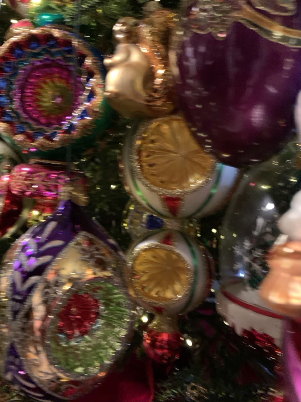 Satin Candy Stripe, Double Reflector - 2023 (Christmas Tree Ornament) ornament collectible - Main Image 4