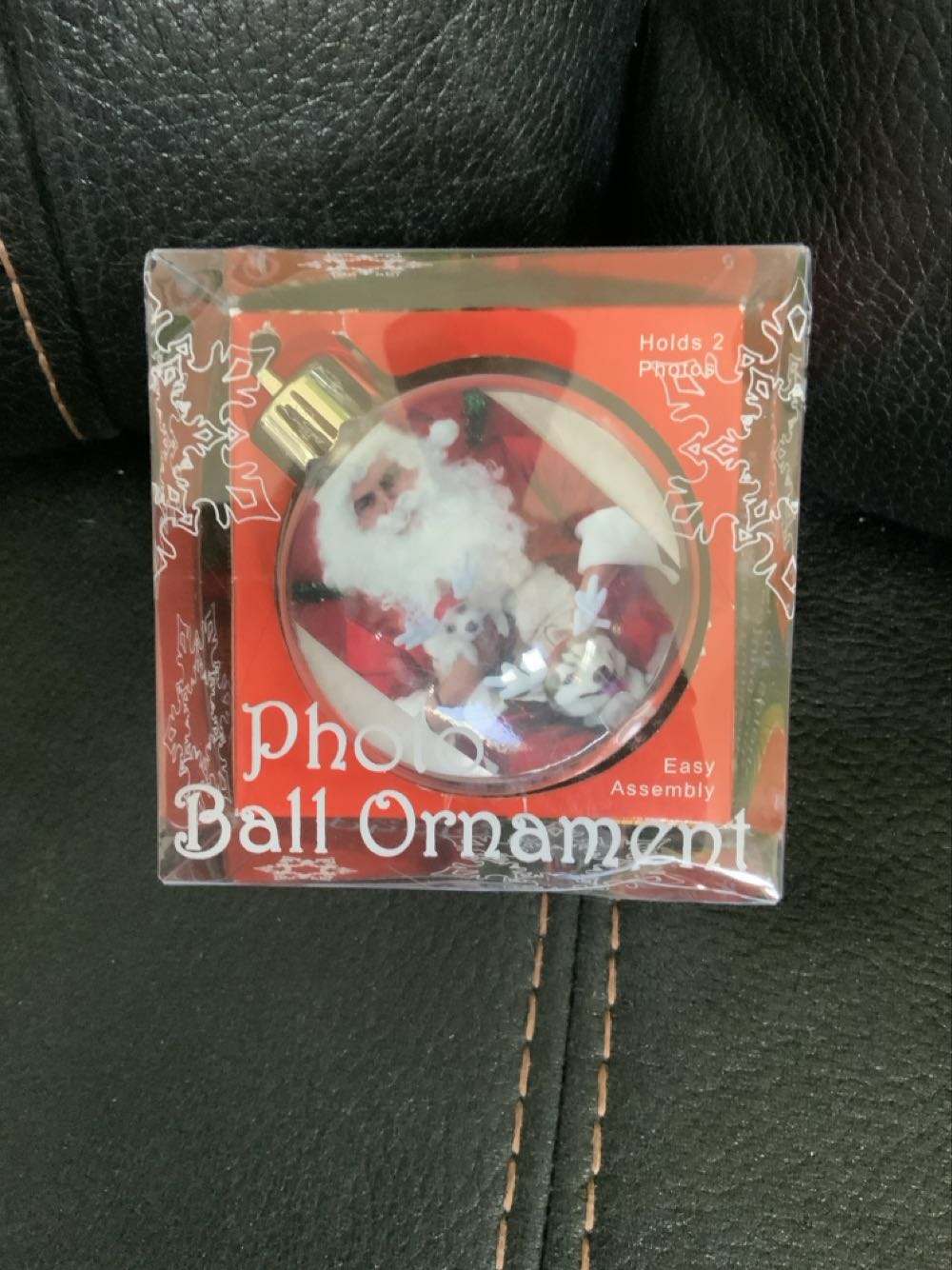 Nana With Santa - Photo Ornament Ball - Photo Holder (Family) ornament collectible [Barcode 050122177401] - Main Image 3