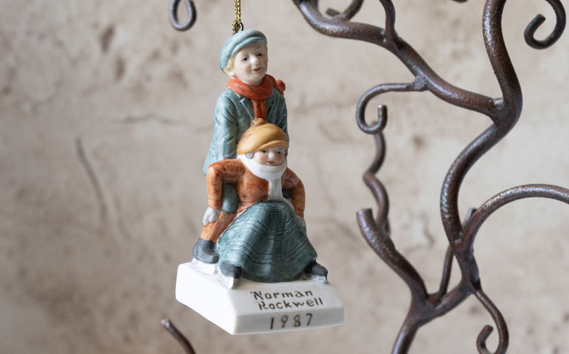 Skating Lesson - The Saturday Evening Post Cover Collection (Norman Rockwell) ornament collectible - Main Image 2