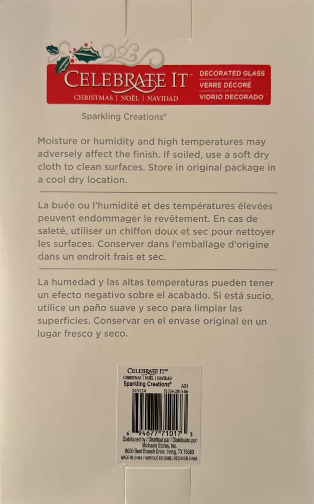 Silver Pinecone  ornament collectible [Barcode 694677710173] - Main Image 2