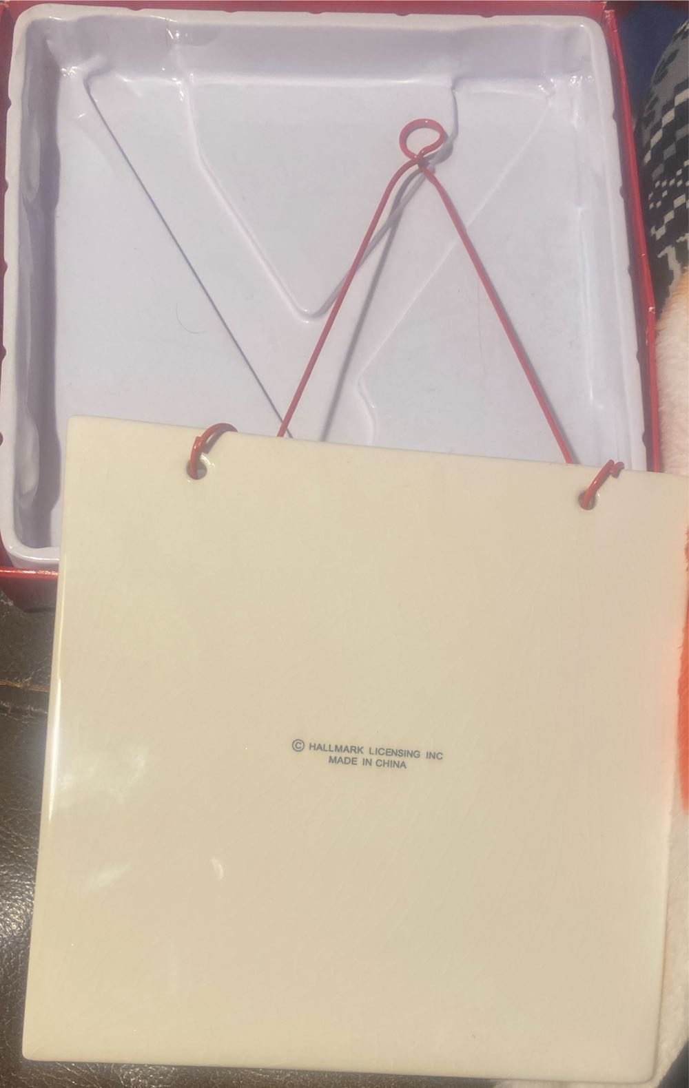 Frosty Days Ceramic Hanging Plaque Snowmen - Snowmen (Snowmen) ornament collectible [Barcode 015012769616] - Main Image 3