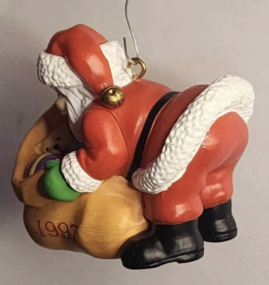 Opening His Pack - Christmas Treasures ornament collectible [Barcode 610794709357] - Main Image 3