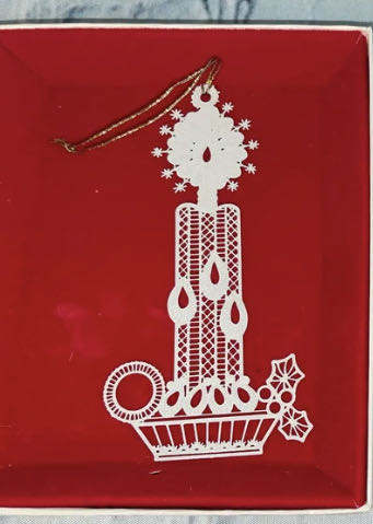 Winterlace Candle  ornament collectible - Main Image 3