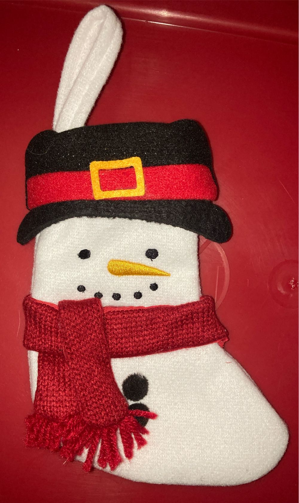 Snowman Mini Stocking  (Christmas) ornament collectible - Main Image 1