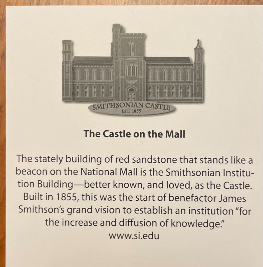 Smithsonian Castle Ornament - Travel Souvenirs (Washington DC) ornament collectible [Barcode 400050575341] - Main Image 2