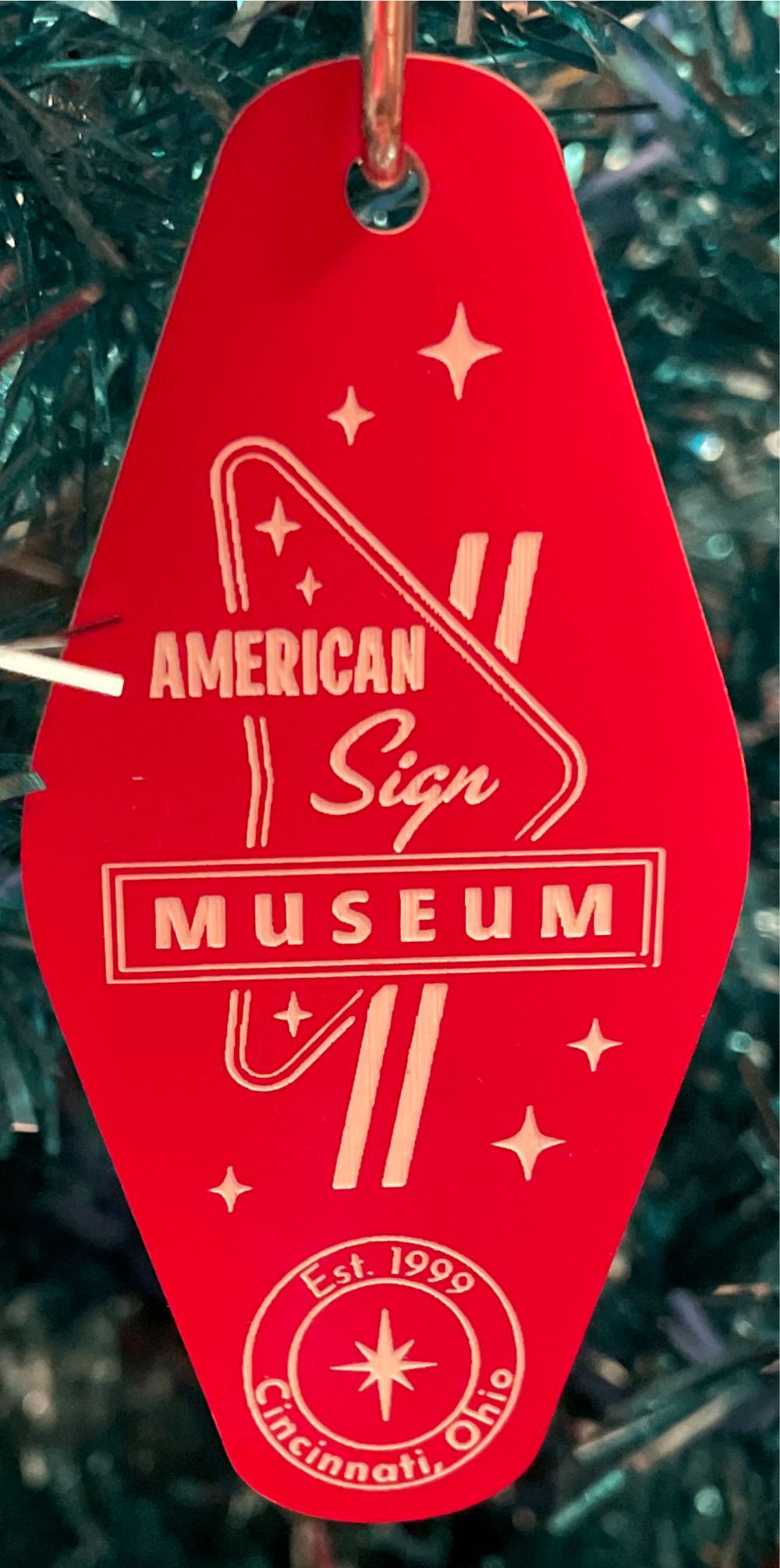 American Sign Muesum Retro Atomic Keychain - Travel Souvenirs (Cincinnati) ornament collectible - Main Image 2
