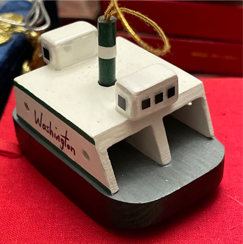 Washington Car Ferry Wooden Ornament - Travel Souvenirs (Seattle) ornament collectible - Main Image 2