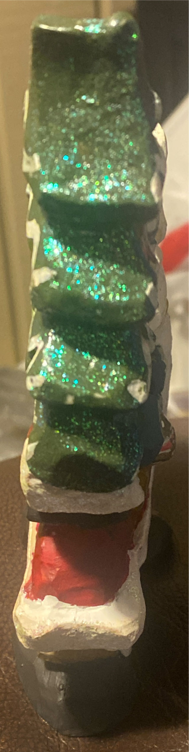 Kurt S Adler Christmas Village Snowtown Santa Tablepiece w/Tree - Snowtown (Kurt Adler) ornament collectible - Main Image 3