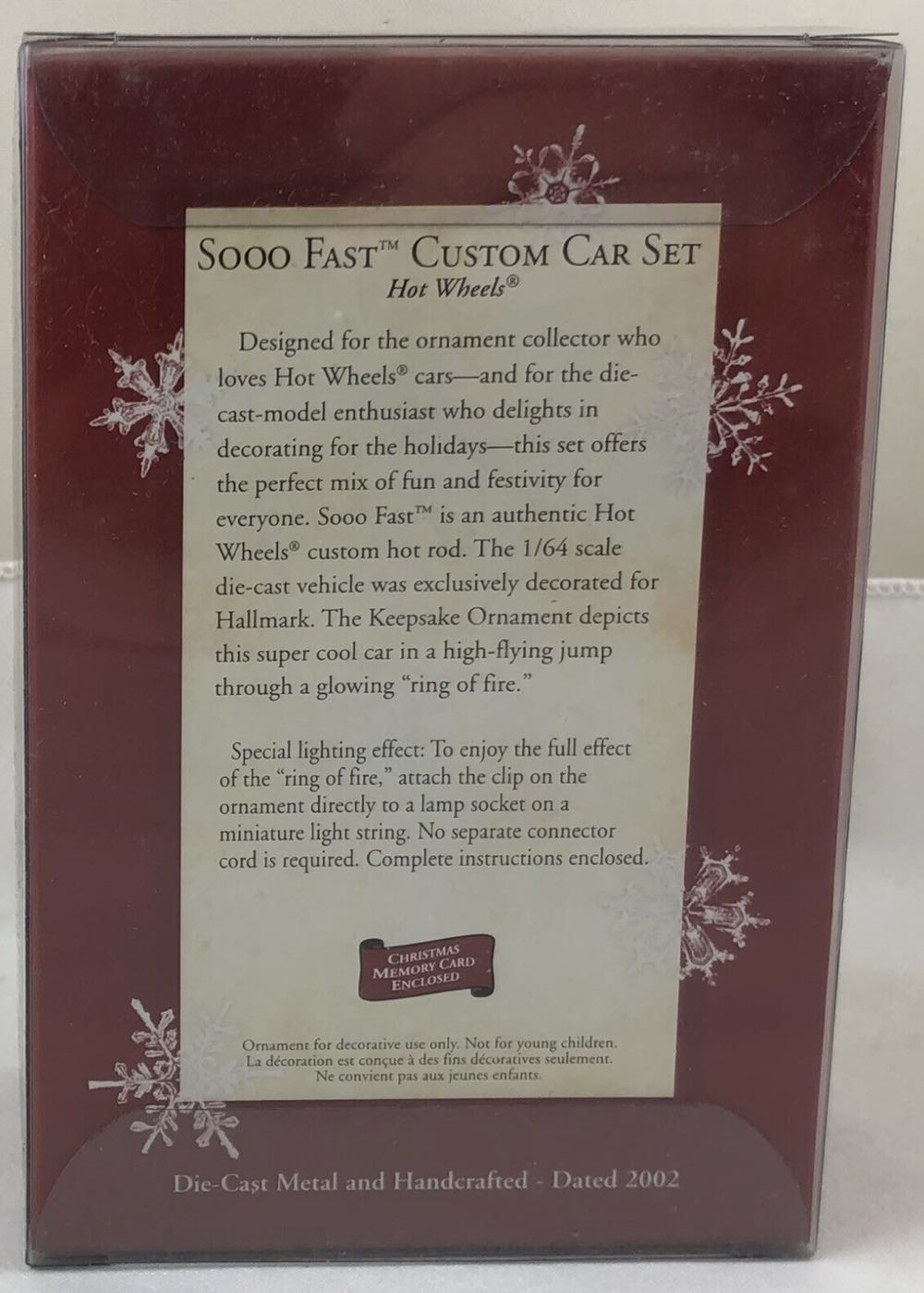 Hot Wheels Sooo Fast  (Hot Wheels) ornament collectible [Barcode 0015012693201] - Main Image 2