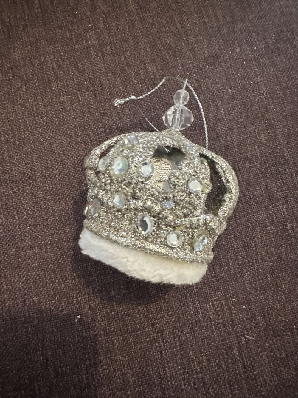 Silver Crown Ornament  ornament collectible - Main Image 1