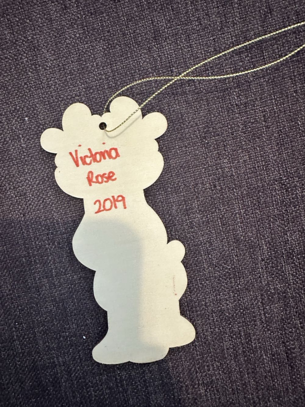 Victoria’s 2019 Wooden Reindeer  ornament collectible - Main Image 2