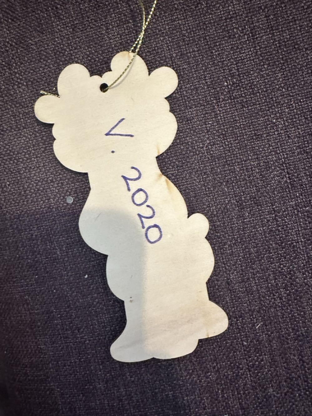 Victoria’s 2020 Wooden Reindeer  ornament collectible - Main Image 2