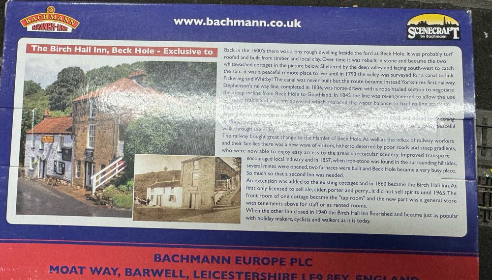 Bachmann Scenecraft ’oo’ Gauge 44 043z The Birch Hall Inn  ornament collectible [Barcode 803393014025] - Main Image 2