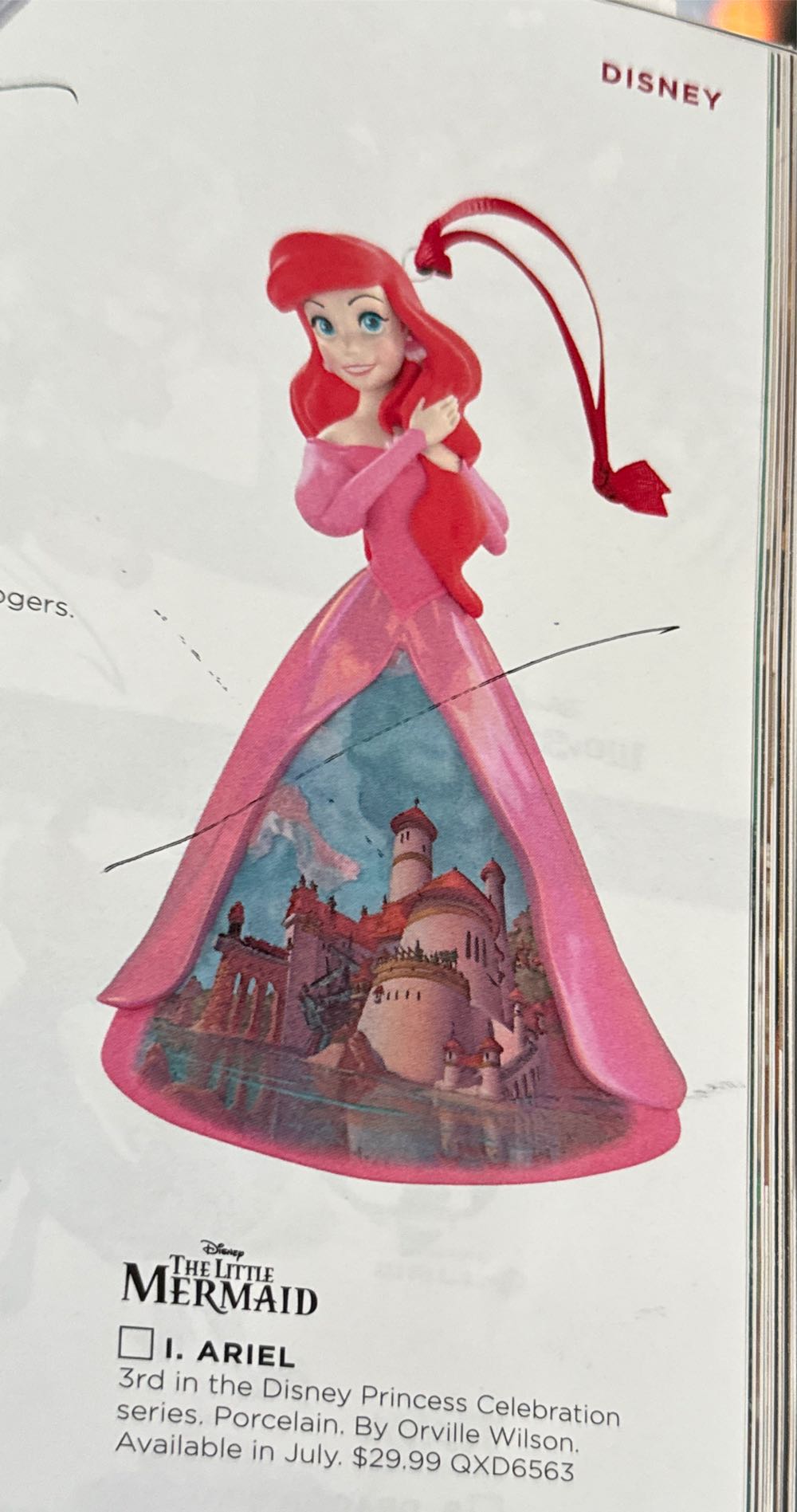 Ariel   - Disney Princess Celebration Series ornament collectible - Main Image 1