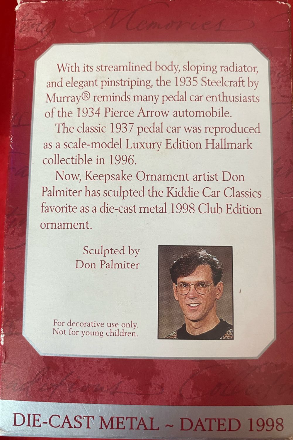 1935 Steelcraft By Murray  (Club Edition Ornament Steelcraft) ornament collectible - Main Image 2