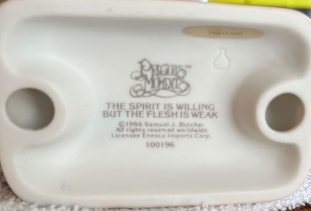 The Spirit Is Willing, But The Flesh Is Weak  ornament collectible - Main Image 2