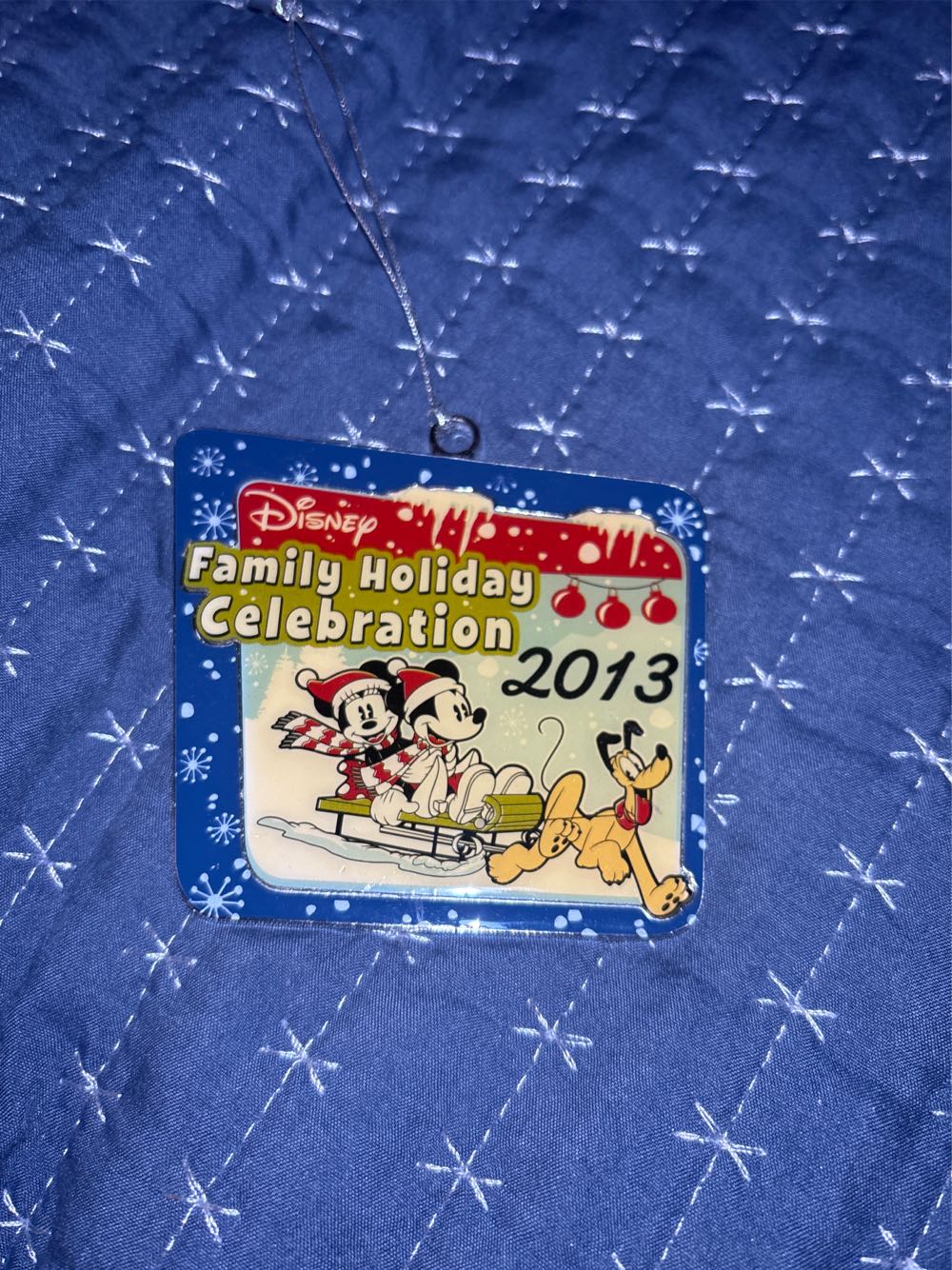 Disney Cast Member 2013 Family Holiday Celebration - Disney Family Holiday Celebration (Mickey Mouse & Minnie Mouse) ornament collectible - Main Image 1