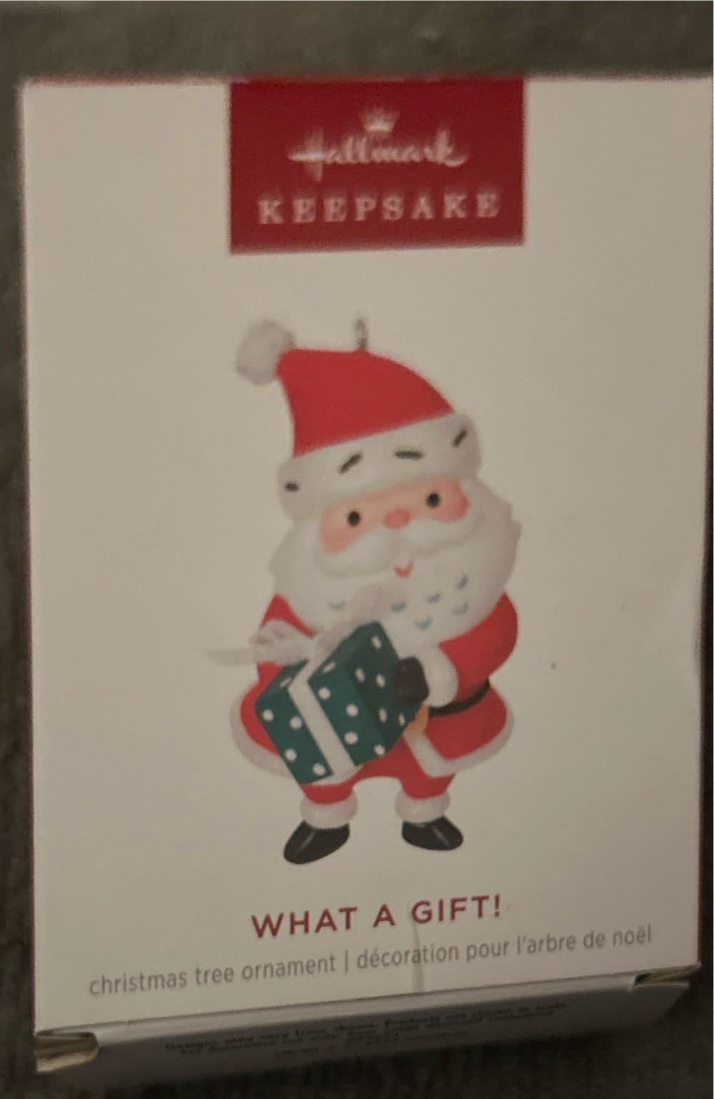 What A Gift  (Santa & Snowman) ornament collectible - Main Image 2