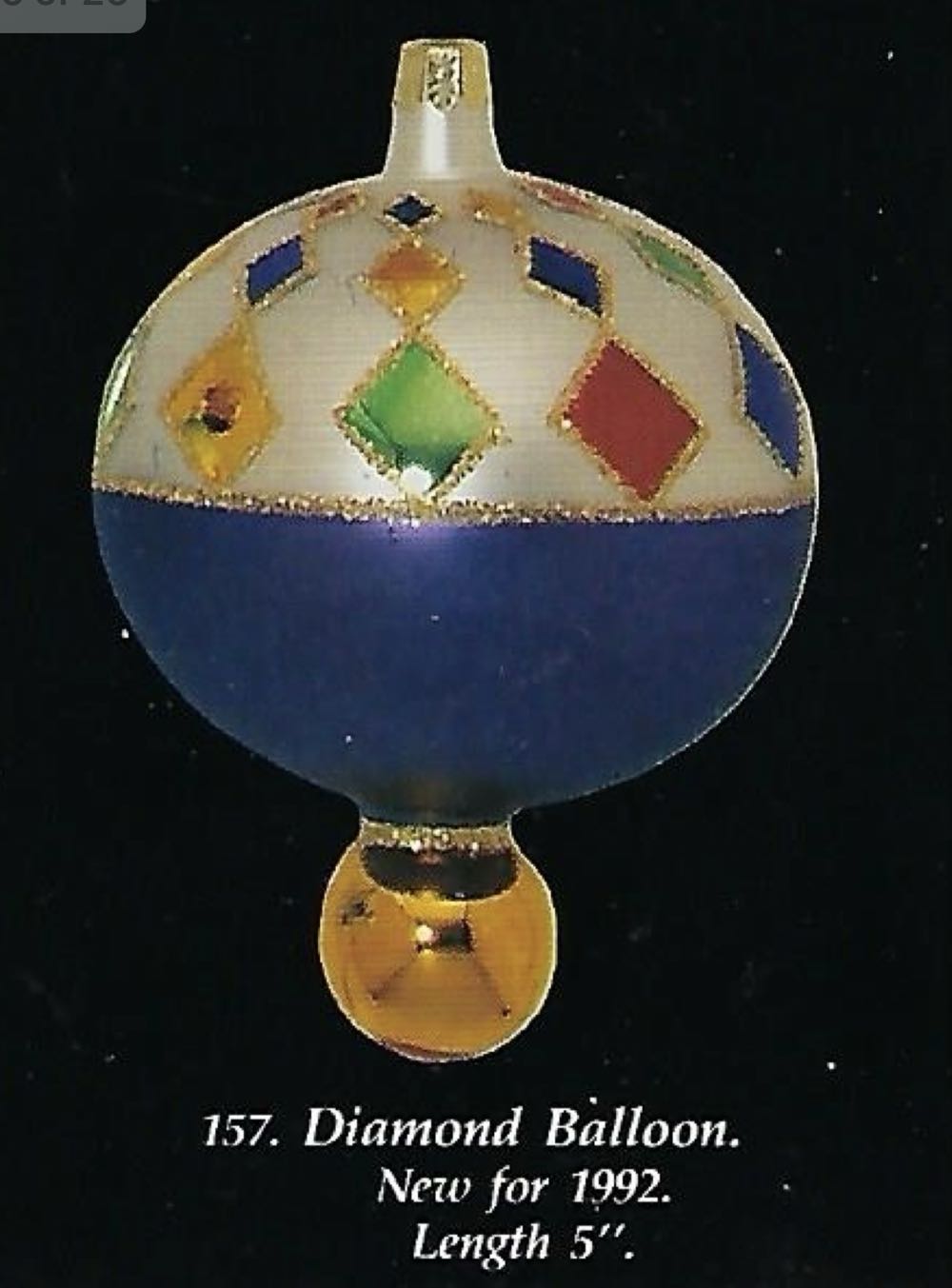 Diamond Balloon  ornament collectible - Main Image 4