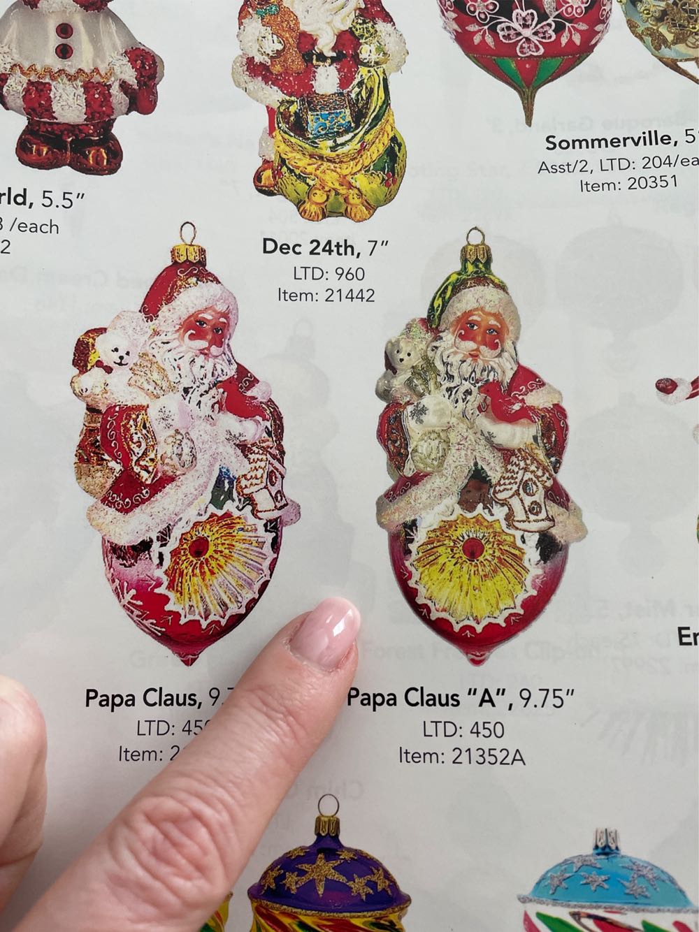 HY Papa Claus  ornament collectible - Main Image 3