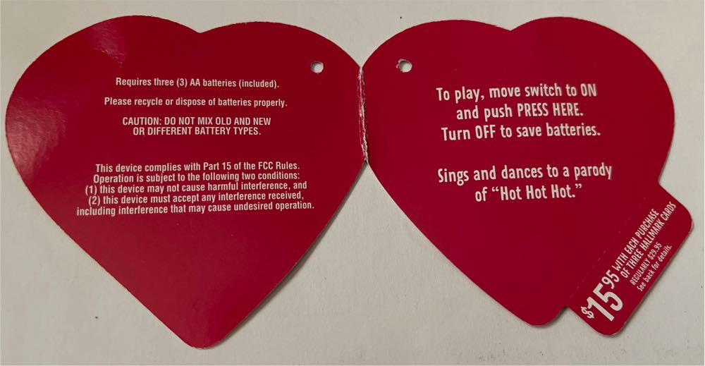 Hallmark Hearts Hoppin Frog Plush Dancing Hot Valentine’s & Be Mine Motion 10” Hoppin’ Singing Valentine Sound Heart Nwt Day Sings Interactive Hop Toy 11”  (Frogs) ornament collectible [Barcode 795902405595] - Main Image 3