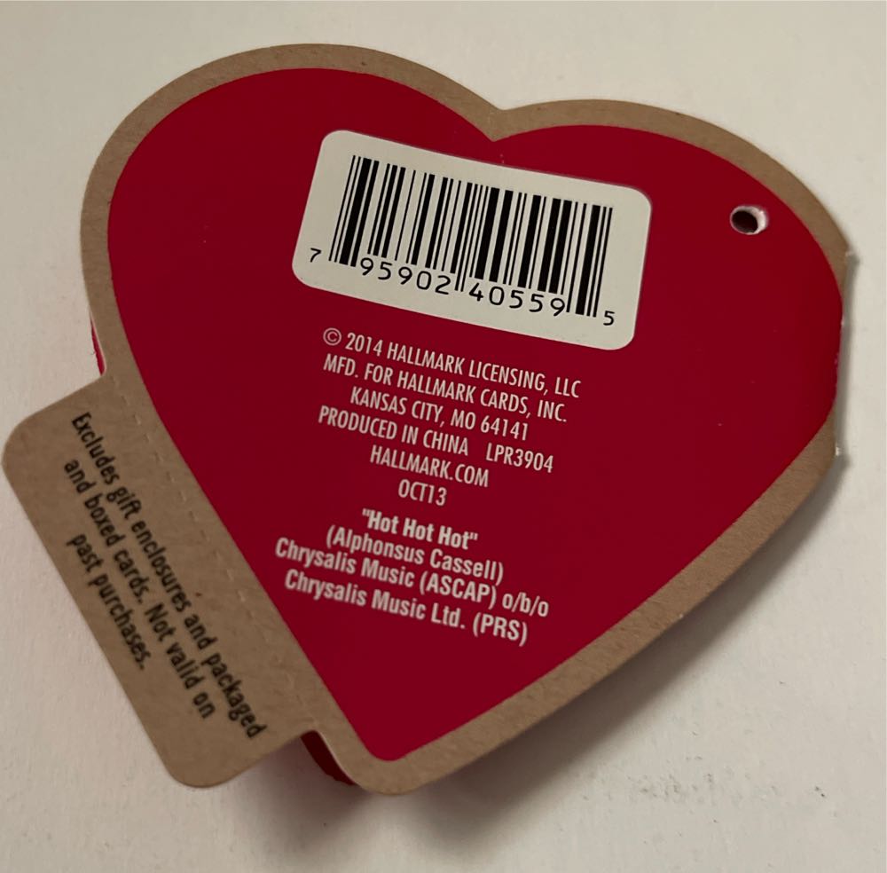 Hallmark Hearts Hoppin Frog Plush Dancing Hot Valentine’s & Be Mine Motion 10” Hoppin’ Singing Valentine Sound Heart Nwt Day Sings Interactive Hop Toy 11”  (Frogs) ornament collectible [Barcode 795902405595] - Main Image 4