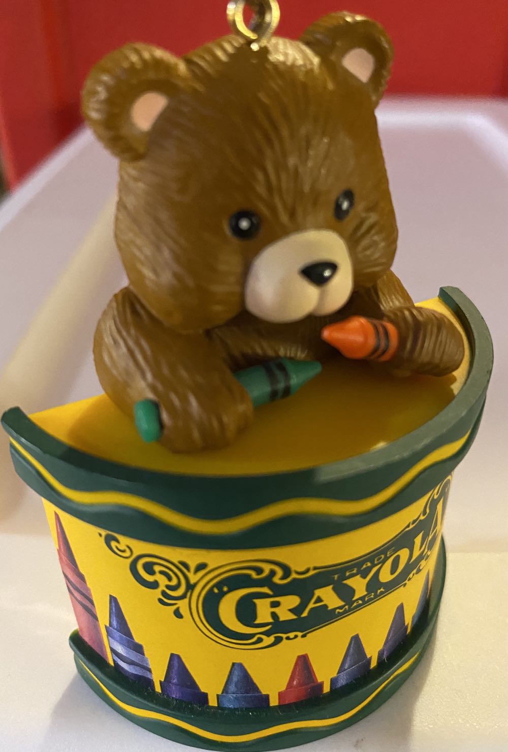 Crayon Holiday Wishes Tin 64 Count Box Crayons W Bear Vintage Crayola Collectible Christmas Tin Box Of Crayola Colorful Vintage Crayola Crayon Collectors Christmas Box 64 Box W New Sealed New & With Contains 2 Collector’s Mib Unused - Crayola Crayons ornament collectible [Barcode 071662019921] - Main Image 2