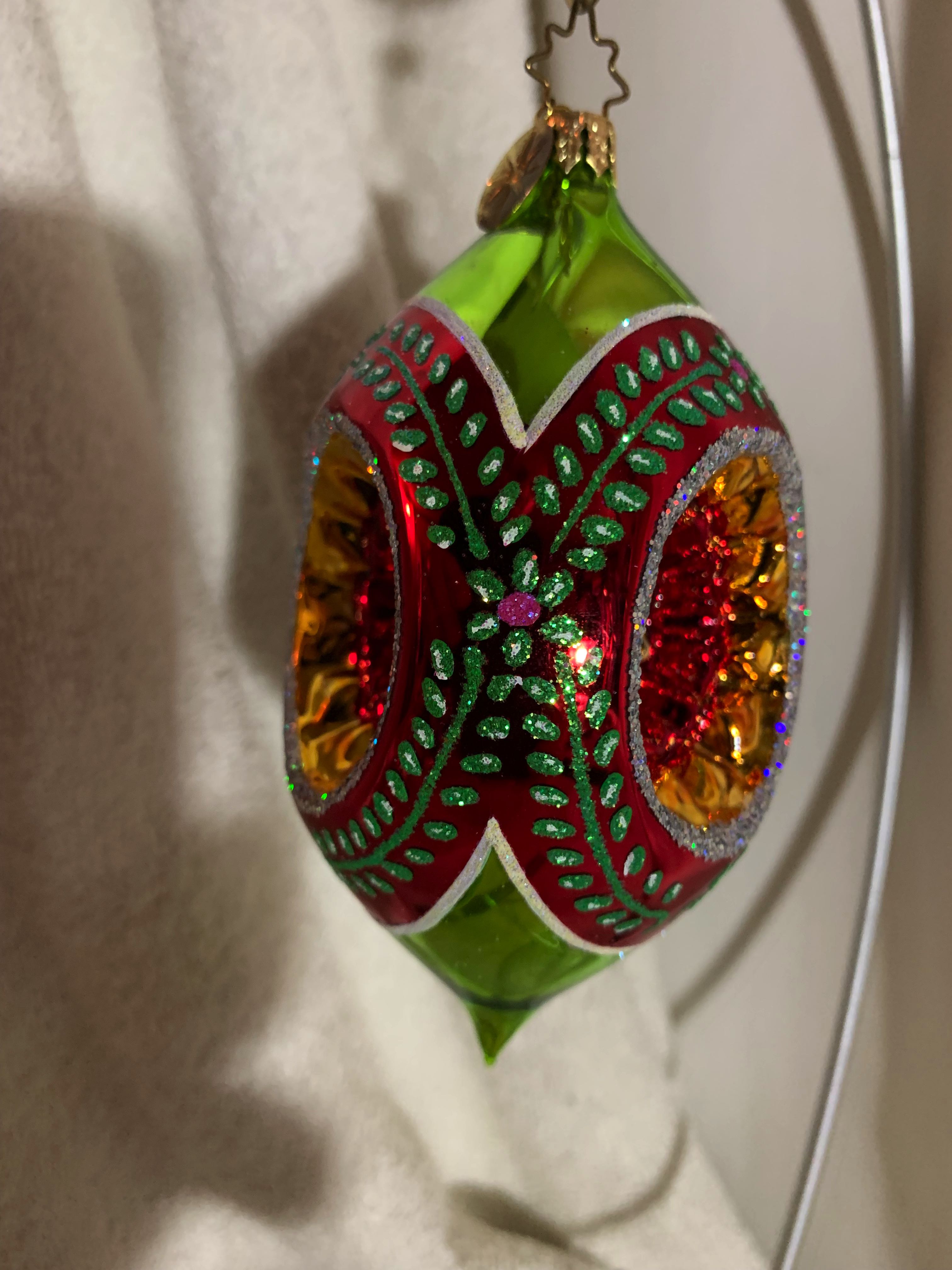 Snoopy On Egg Metal Ornament