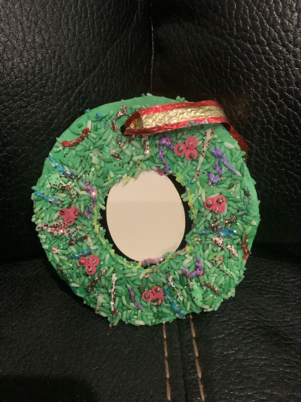 Wreath - Handmade (Winter Scene) ornament collectible - Main Image 2