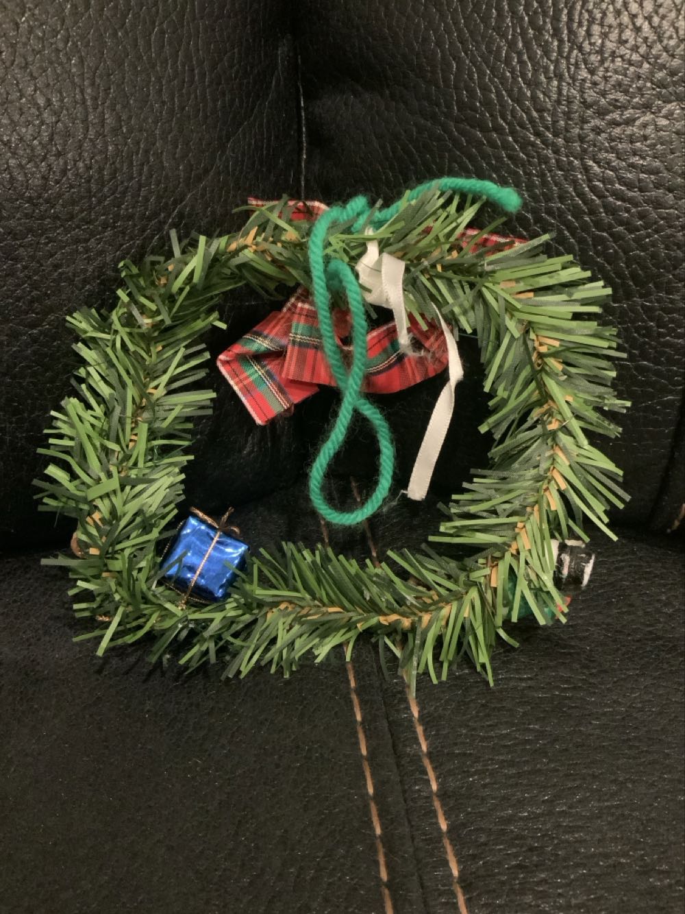 Wreath With Decorations - Handmade (Winter Scene) ornament collectible - Main Image 2