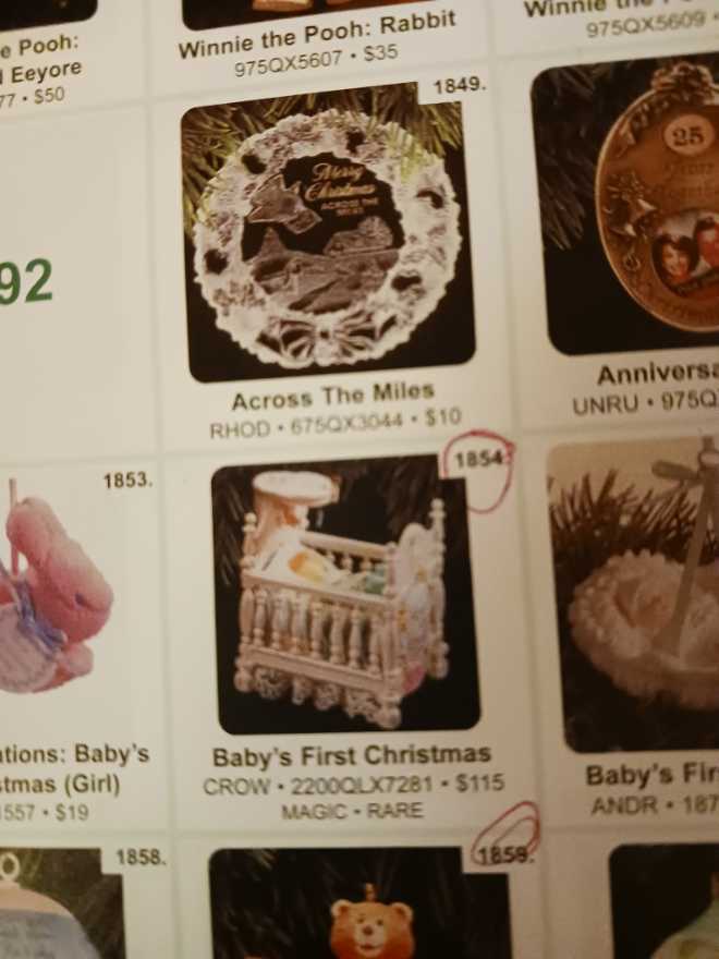 Baby’s First Christmas  ornament collectible - Main Image 1