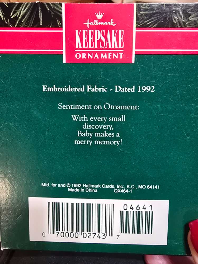 Baby’s First Christmas   ornament collectible - Main Image 2