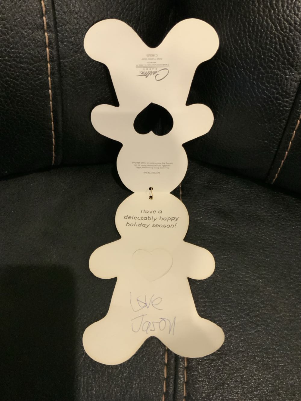 Gingerbread Man Card - Gingerbread Man (Family) ornament collectible - Main Image 2