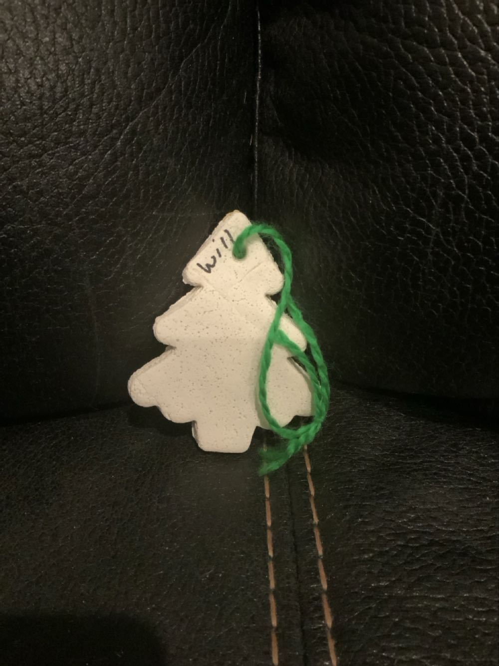 Plaster Tree - Handmade (Winter Scene) ornament collectible - Main Image 2