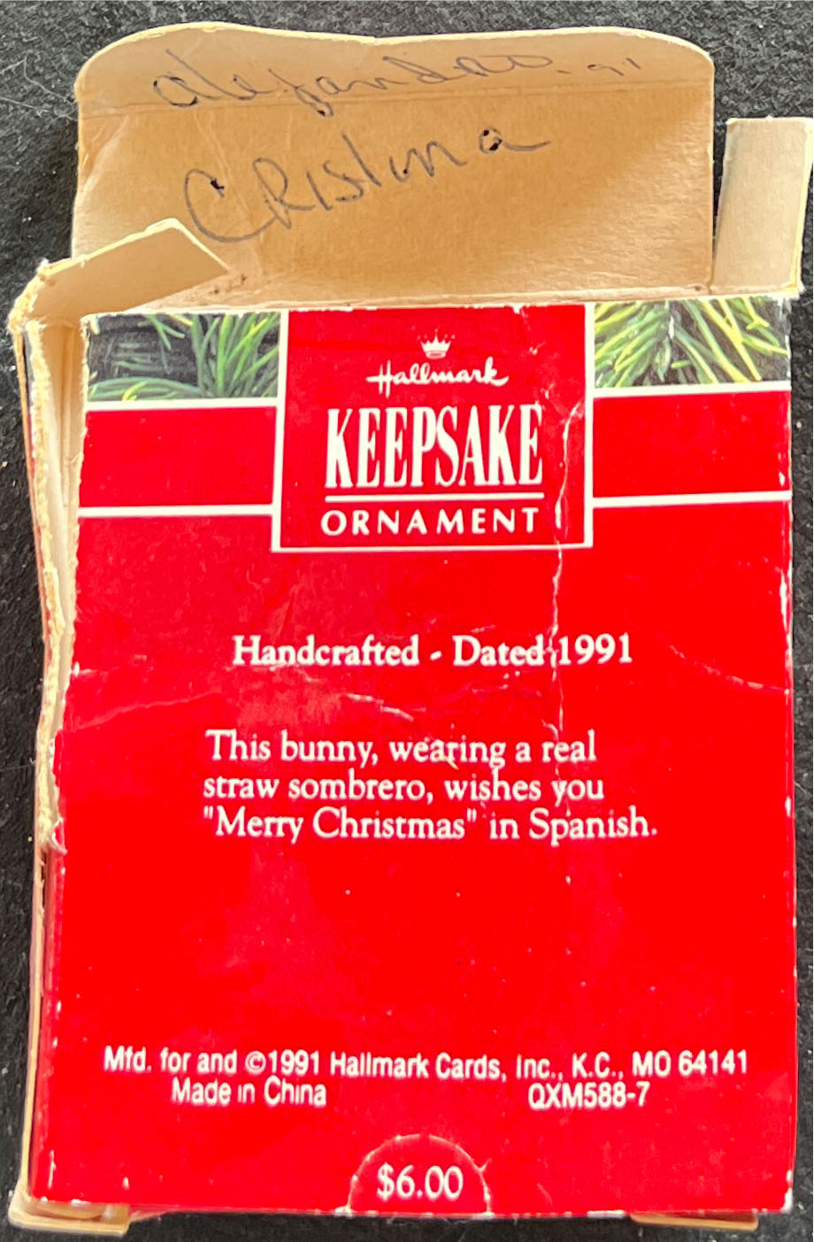 Feliz Navidad  ornament collectible [Barcode 070000027673] - Main Image 2