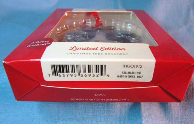 Red Bow- New  2017 - Edition - Hallmark JC Penney Limited Edition    ornament collectible [Barcode 763795369324] - Main Image 3
