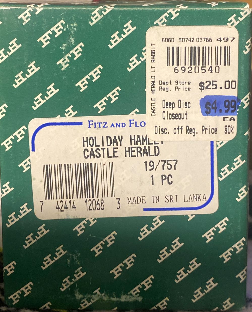 Fitz & Floyd Holiday Hamlet Castle Herald - Enchanted Forest Collection (Holiday Hamlet) ornament collectible [Barcode 742414120683] - Main Image 2