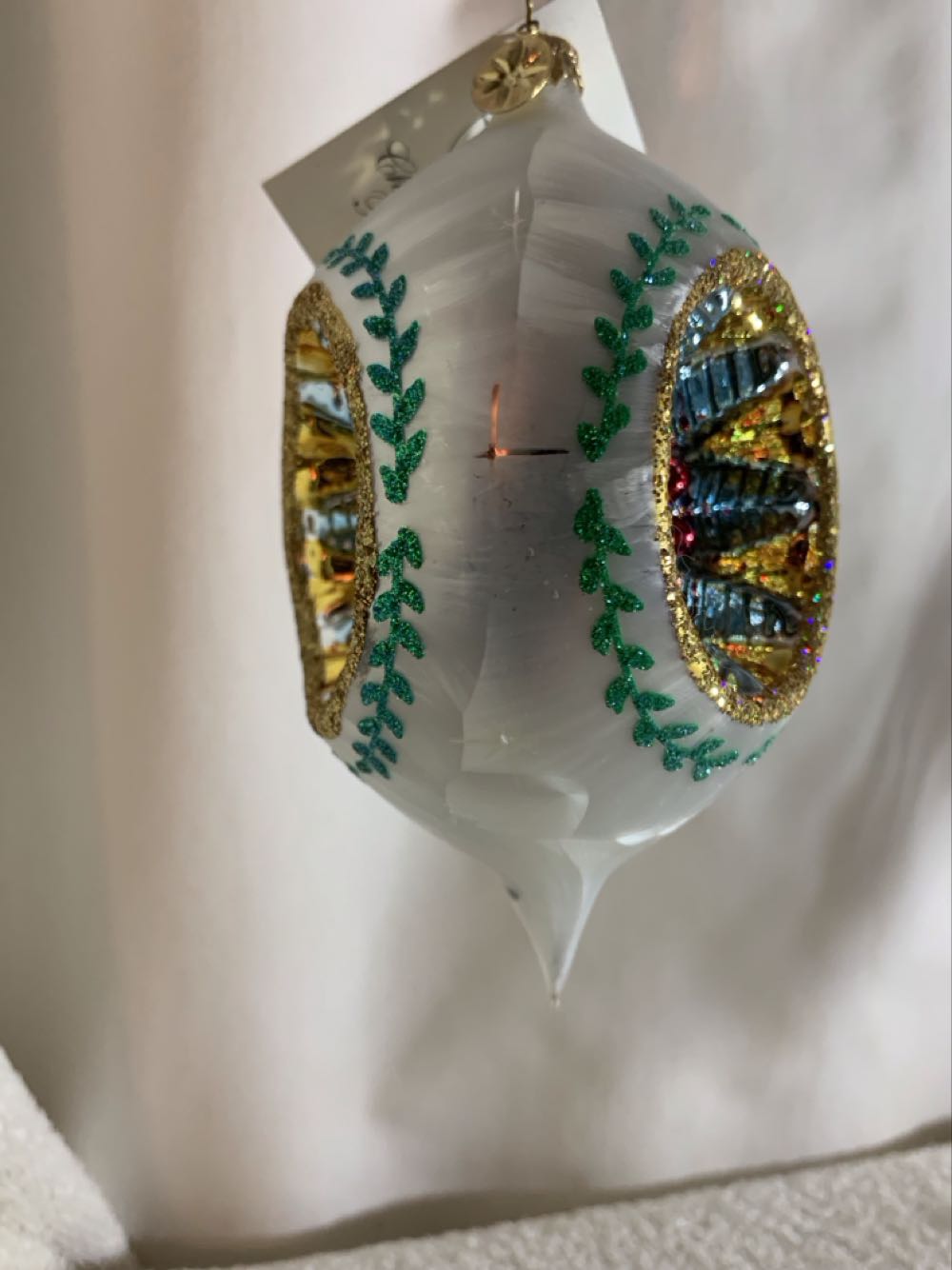 Ice Pine Reflection, White - Fantasia (Christmas Tree Ornament) ornament collectible - Main Image 2