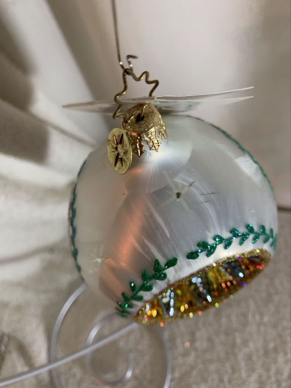Ice Pine Reflection, White - Fantasia (Christmas Tree Ornament) ornament collectible - Main Image 3