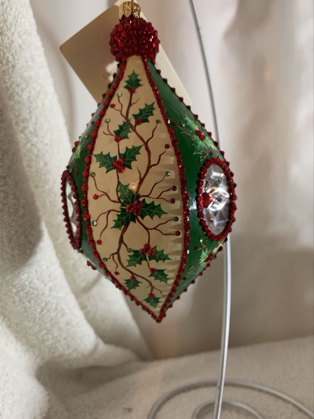 Reflector Thrice, Holly Green Cream - General Line (Christmas Tree Ornament) ornament collectible - Main Image 2