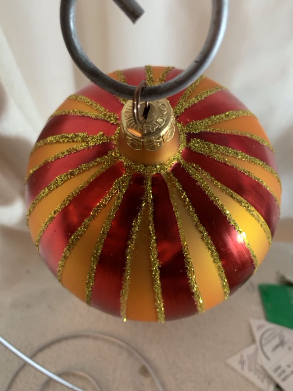 Crimson Stripes Delux  (Circus) ornament collectible - Main Image 3