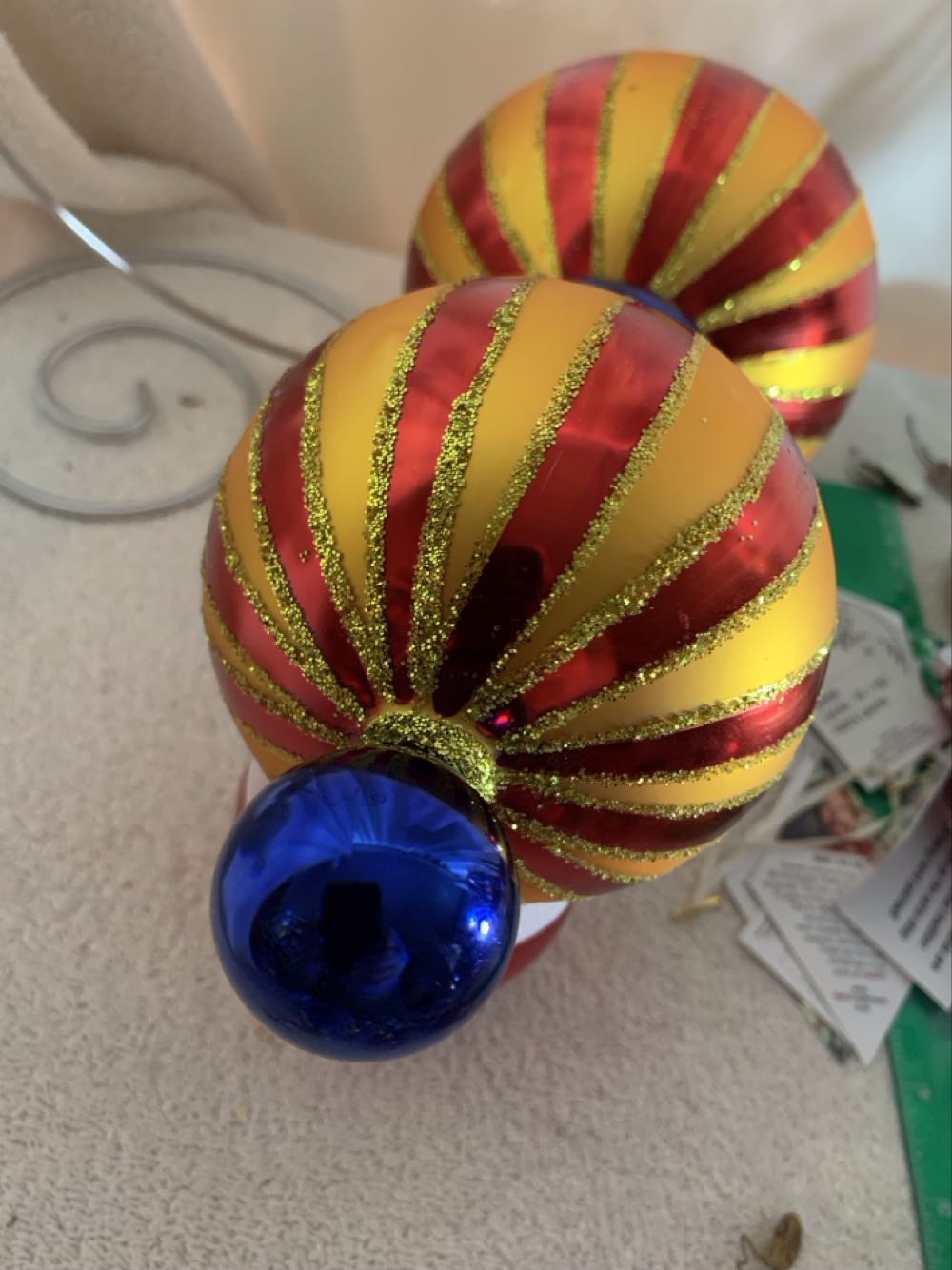 Crimson Stripes Delux  (Circus) ornament collectible - Main Image 4